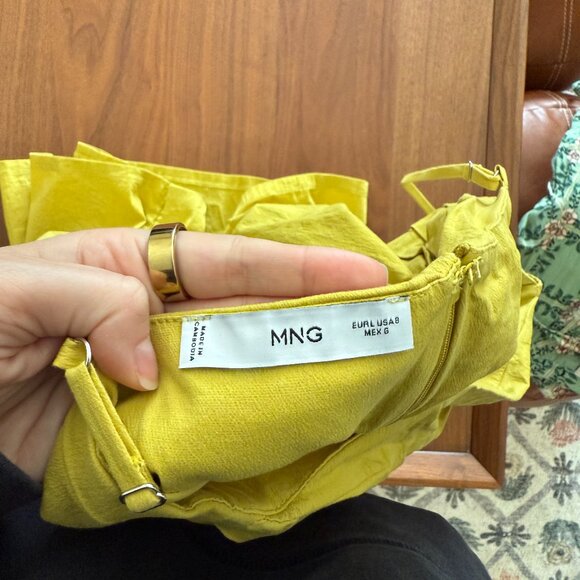 Mango Yellow Mini Dress - Picture 1 of 5
